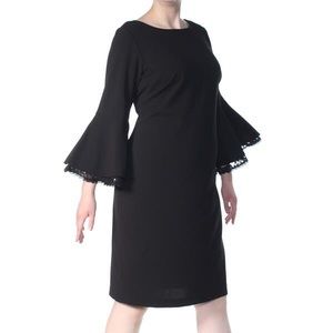 Calvin Klein Bell Sleeve Sheath Dress, 18w